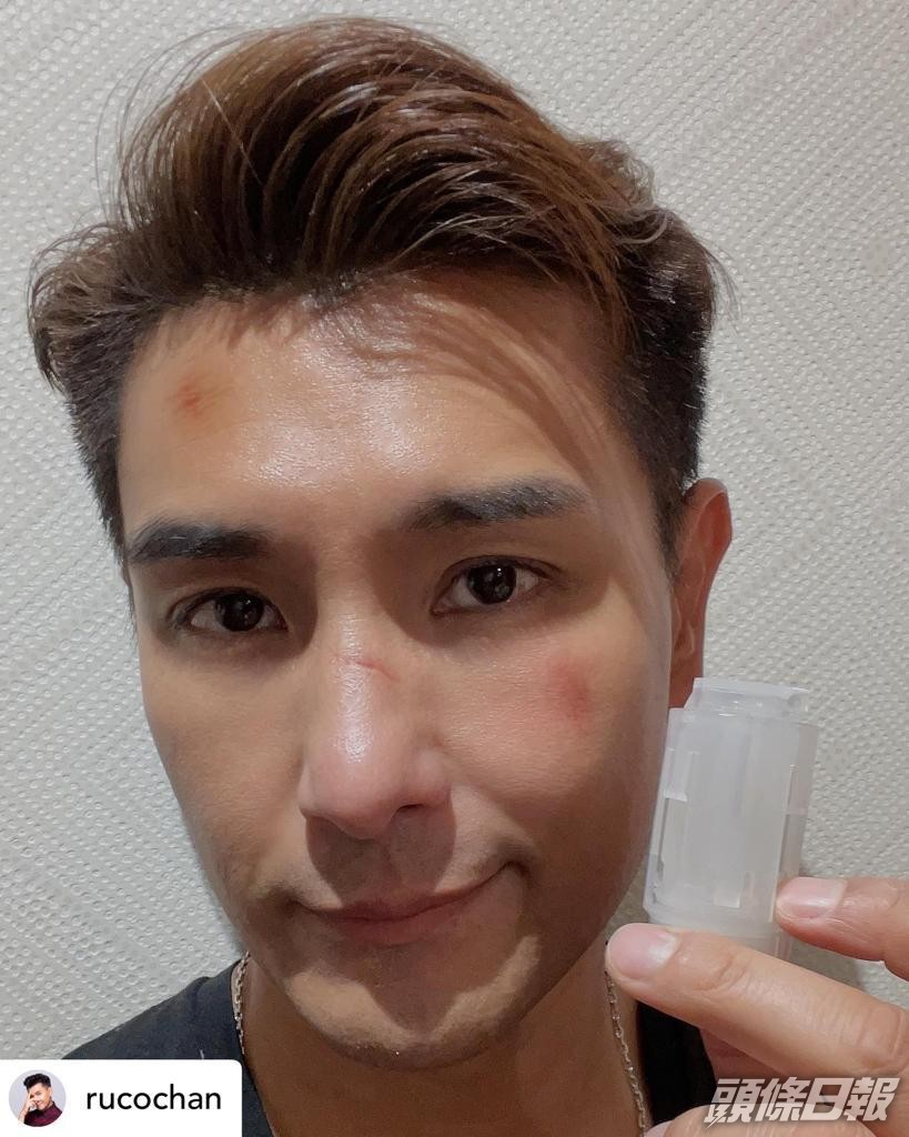 陳展鵬於IG分享他為了安心，用足3個牌子做快測。